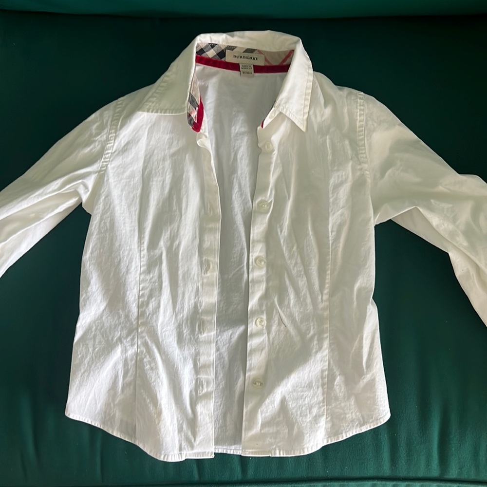 children’s clothes. Burberry button down. size 6y.